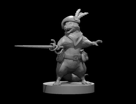 Raccoon Swashbuckler | Tabletop Miniature