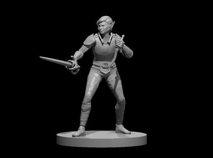 Elf Female | Shadow Fey Dualist | Tabletop Miniatures