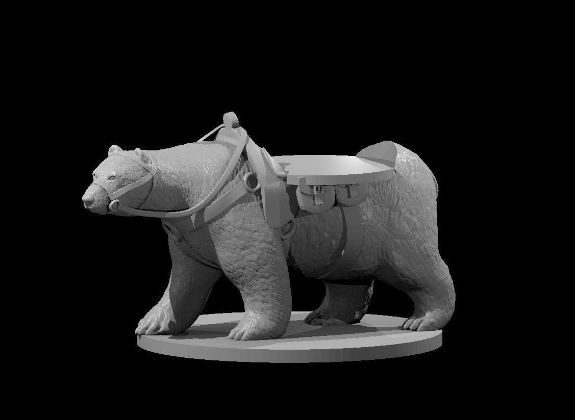 Polar Bear Mount with mini slot | Tabletop Miniatures – ZagTerrain