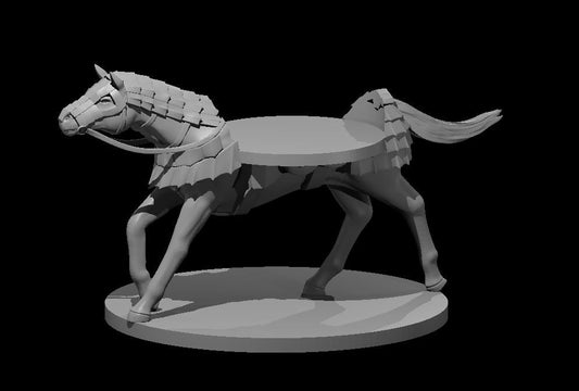 Warhorse Mount with Mini Slot | Tabletop Miniature
