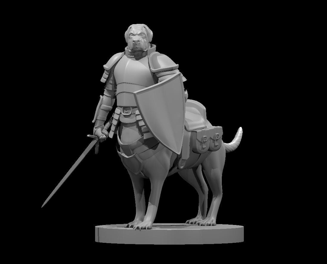 Dogtaur Fighter | Adventurer Mini | Tabletop Miniatures