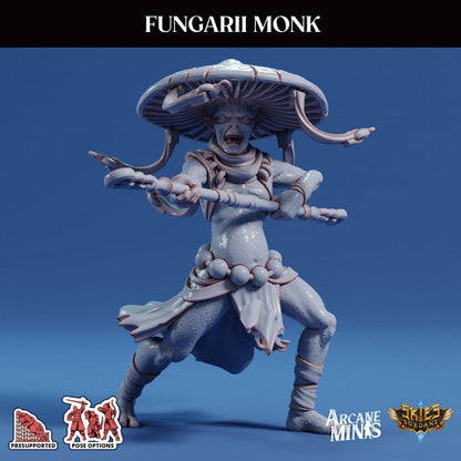 Fungarii Monks | Arcane Minis | Fantasy Miniatures | Myconid