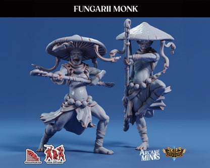 Fungarii Monks | Arcane Minis | Fantasy Miniatures | Myconid