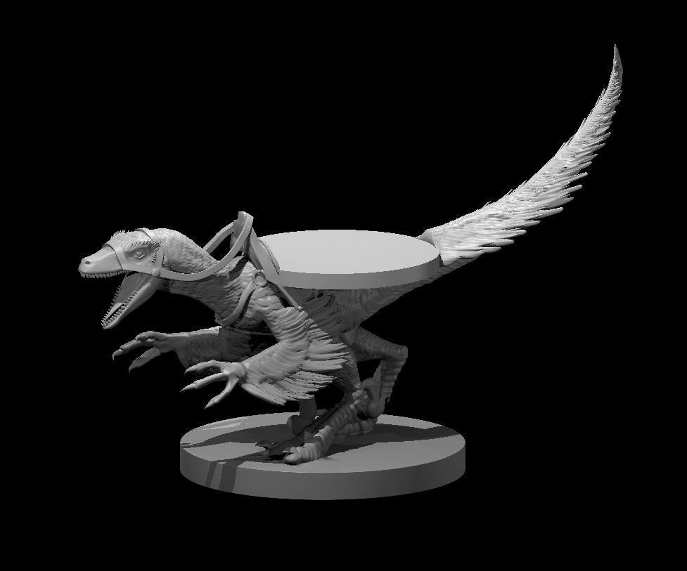 Kobold Deinonychus Rider with Mini Mount Slot | Tabletop Miniature