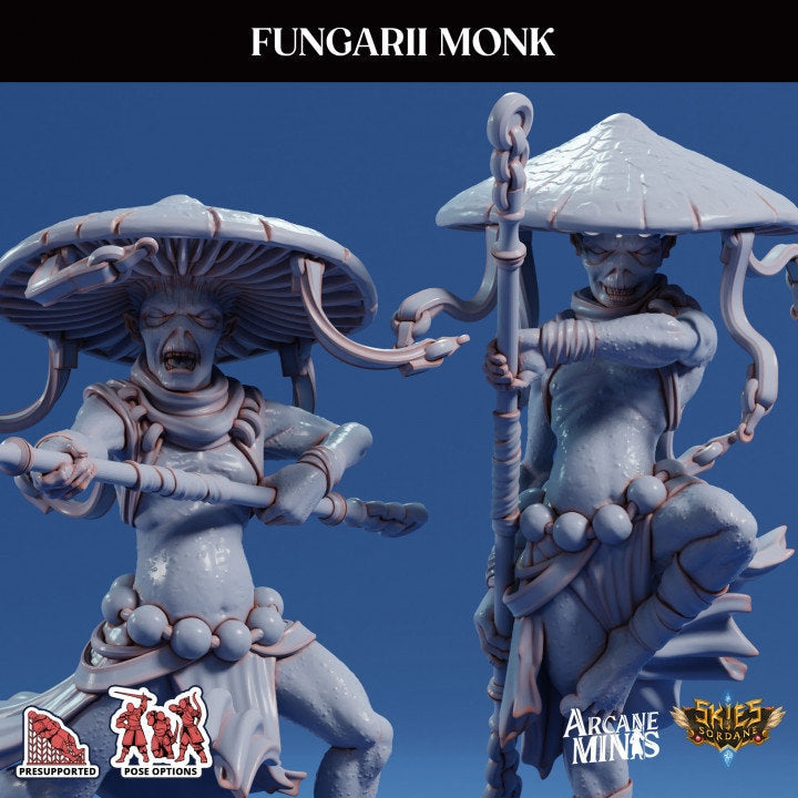 Fungarii Monks | Arcane Minis | Fantasy Miniatures | Myconid