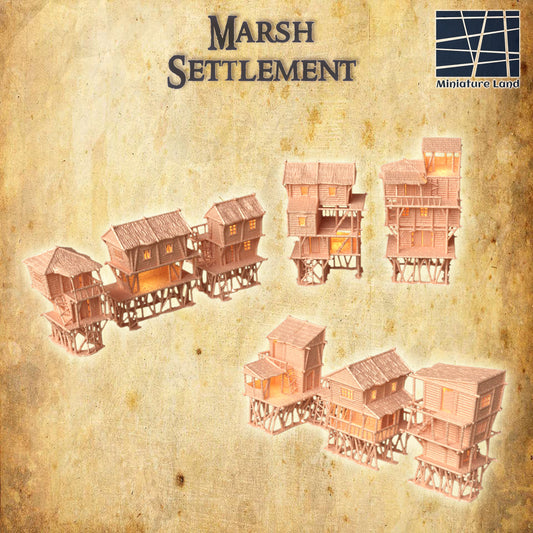 Marsh Settlement - Tabletop Terrain