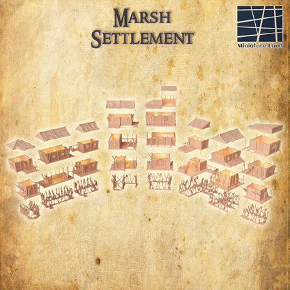 Marsh Settlement - Tabletop Terrain