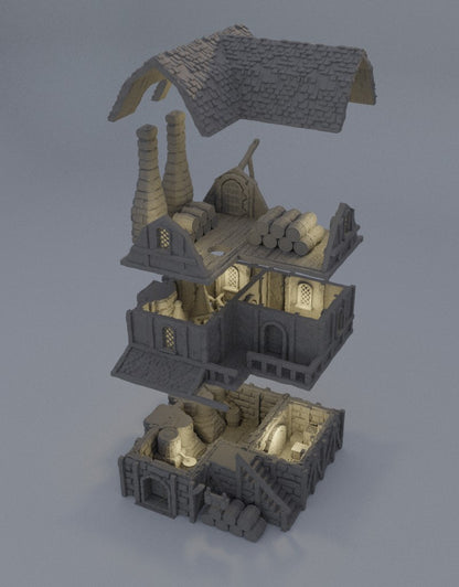 Medieval Distillery  - Tabletop Terrain