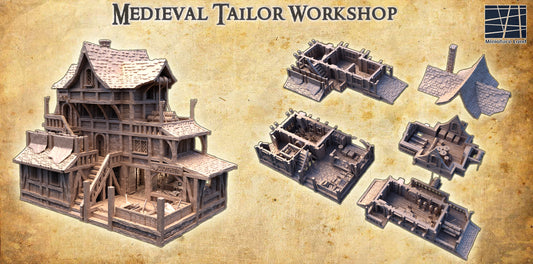 Medieval Tailor House - Tabletop Terrain