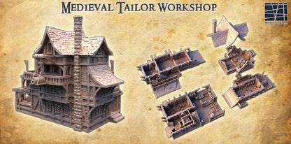 Medieval Tailor House - Tabletop Terrain