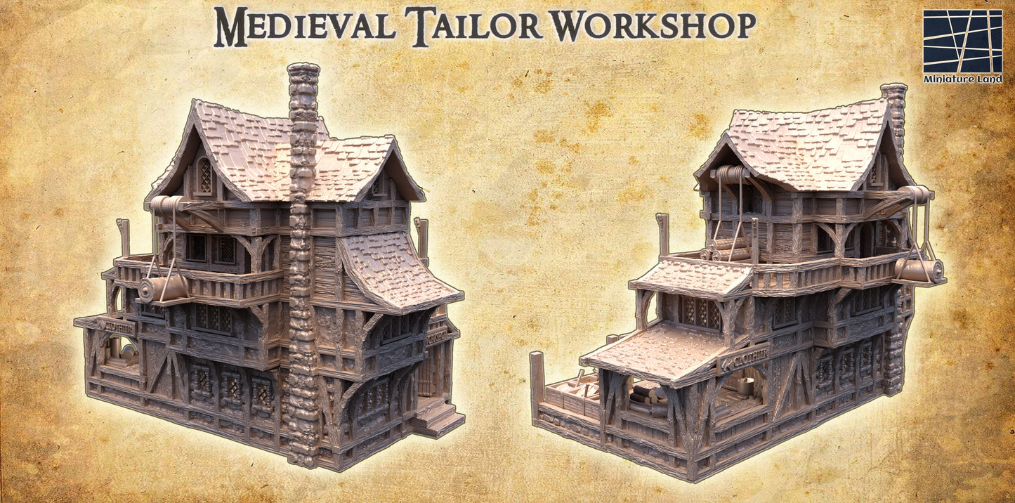 Medieval Tailor House - Tabletop Terrain