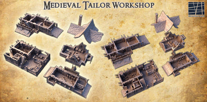 Medieval Tailor House - Tabletop Terrain