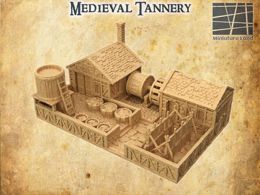 Medieval Tannery- Tabletop Terrain