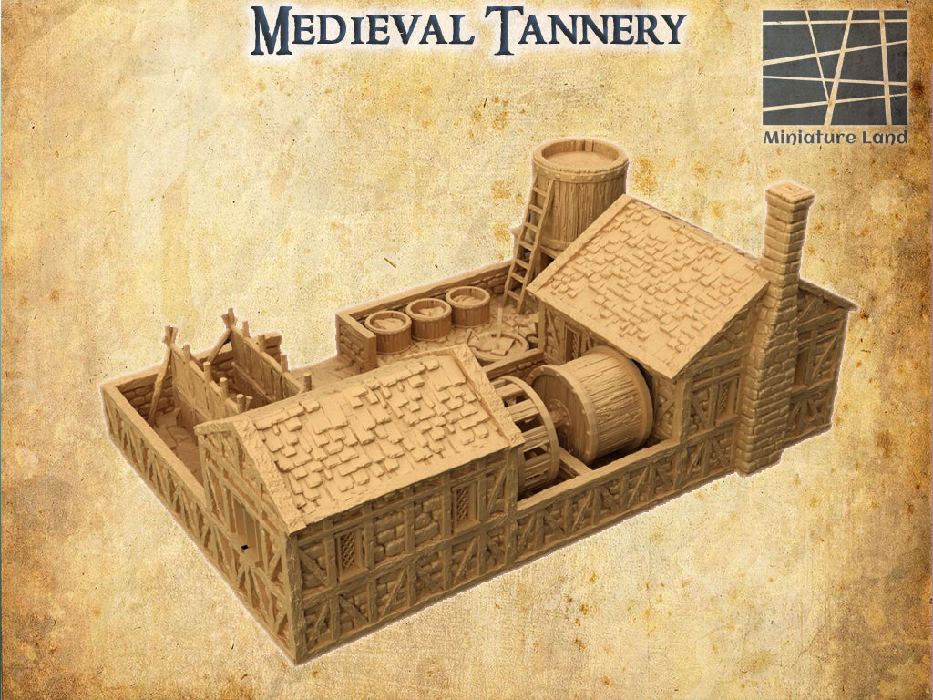 Medieval Tannery- Tabletop Terrain