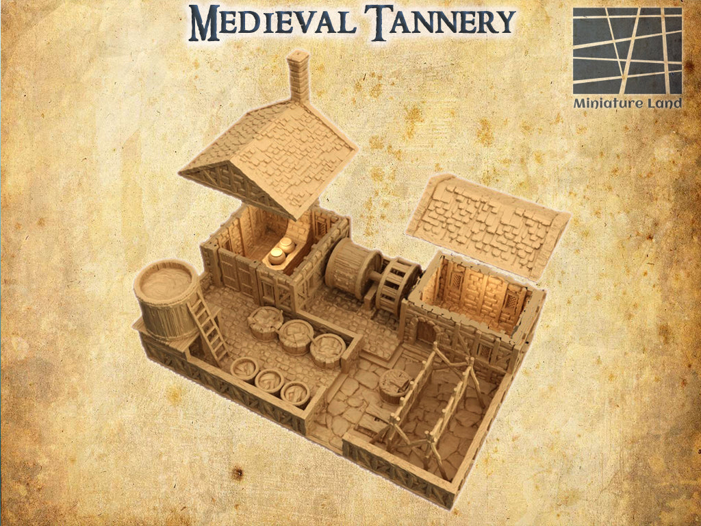 Medieval Tannery- Tabletop Terrain