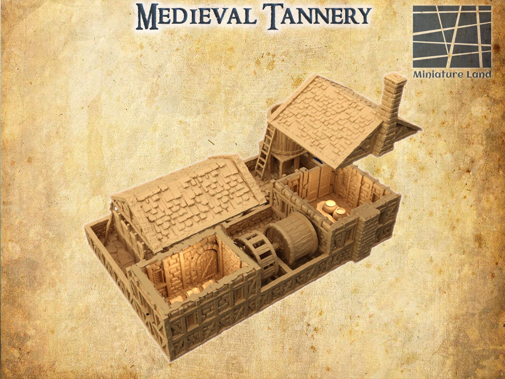 Medieval Tannery- Tabletop Terrain