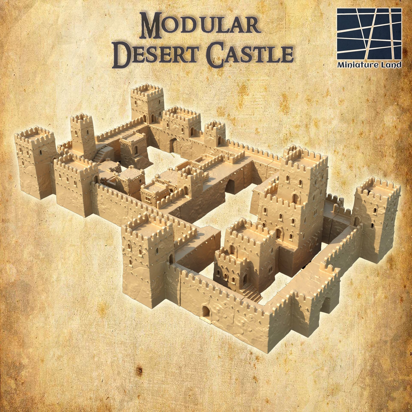 Modular Desert Castle - Tabletop Terrain