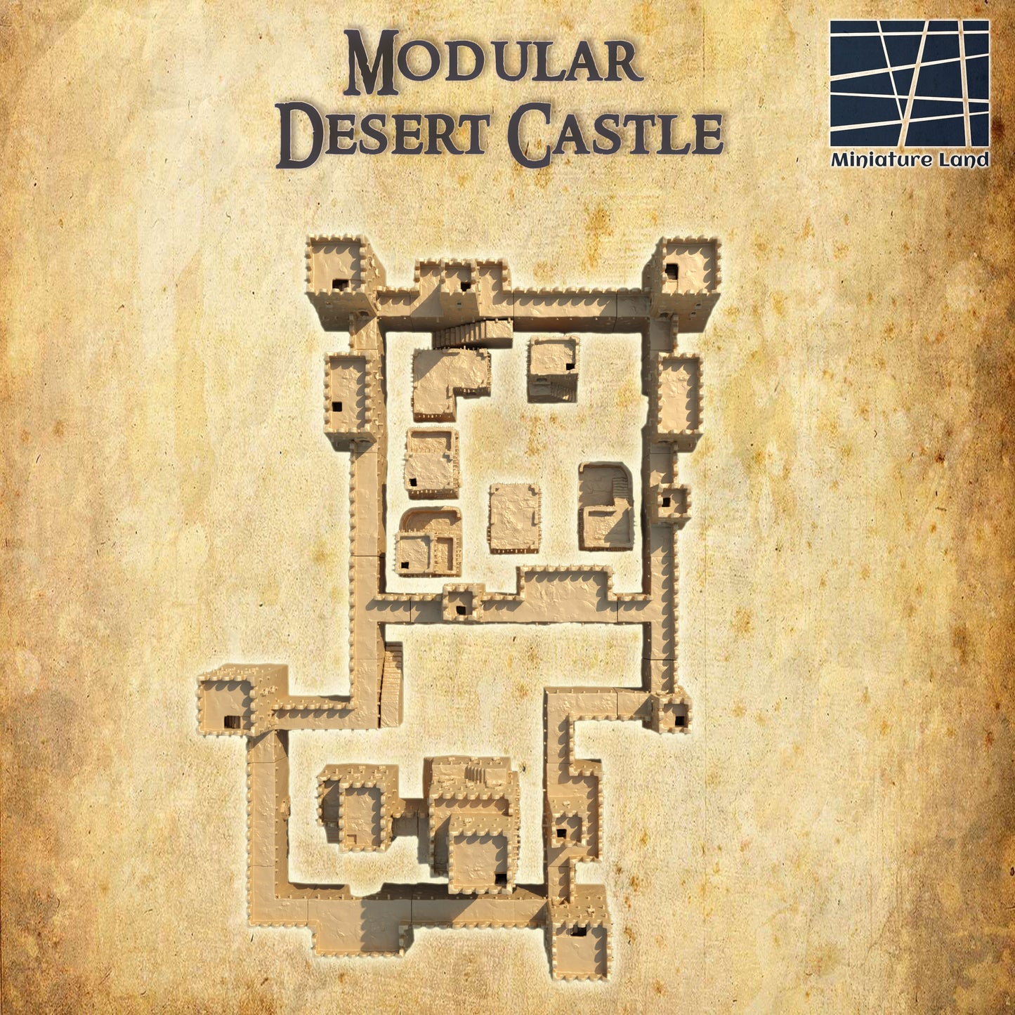 Modular Desert Castle - Tabletop Terrain