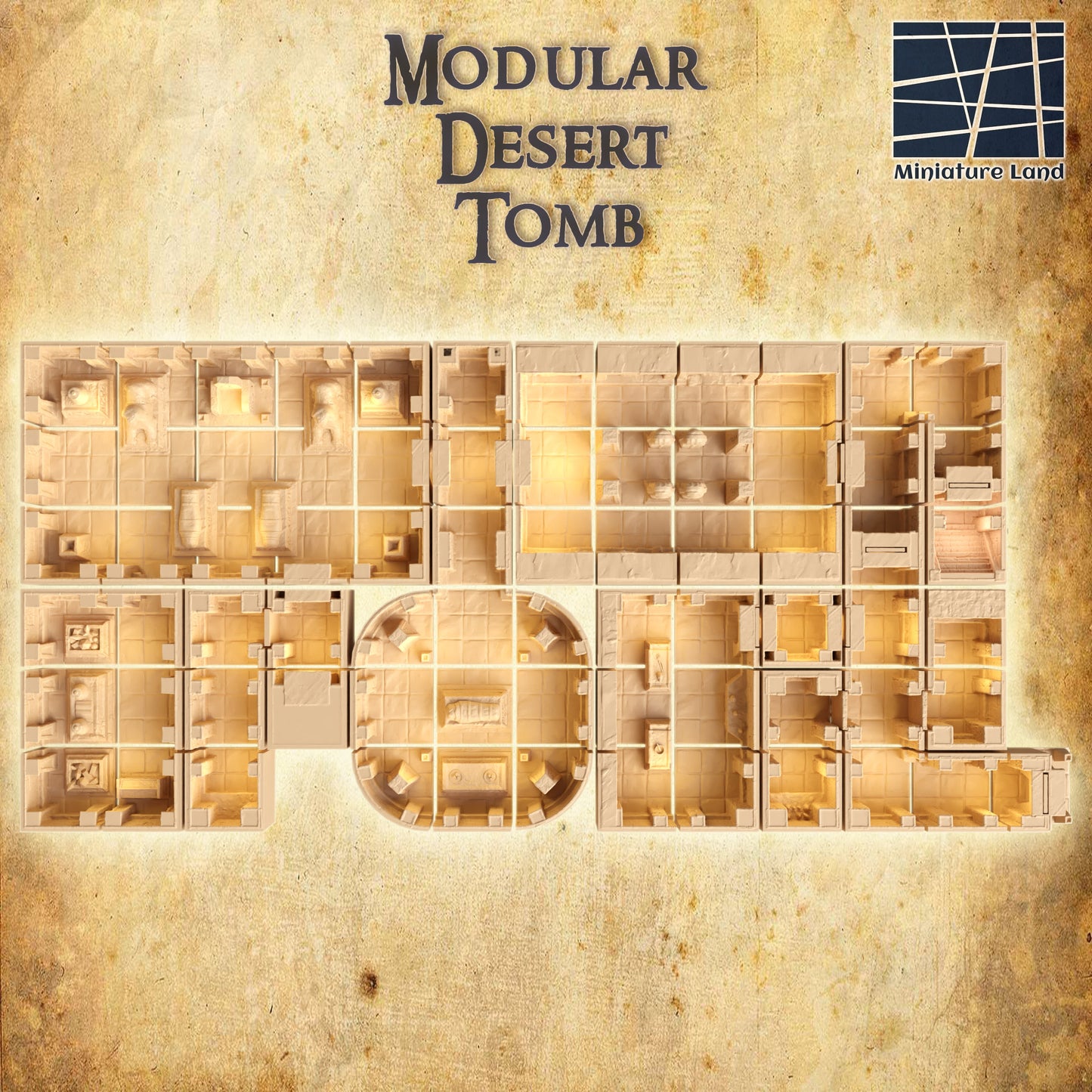 Modular Desert Tomb - Tabletop Terrain