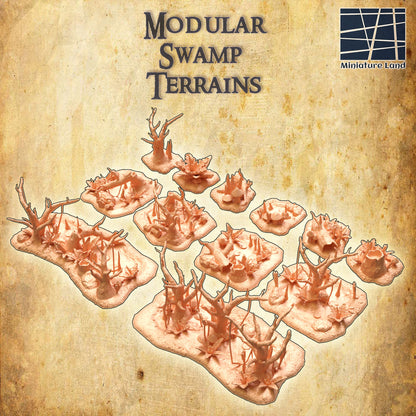 Modular Swamp Terrain - Tabletop Terrain