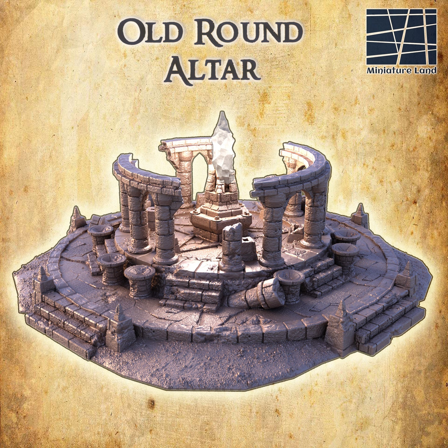 Old Round Altar - Tabletop Terrain