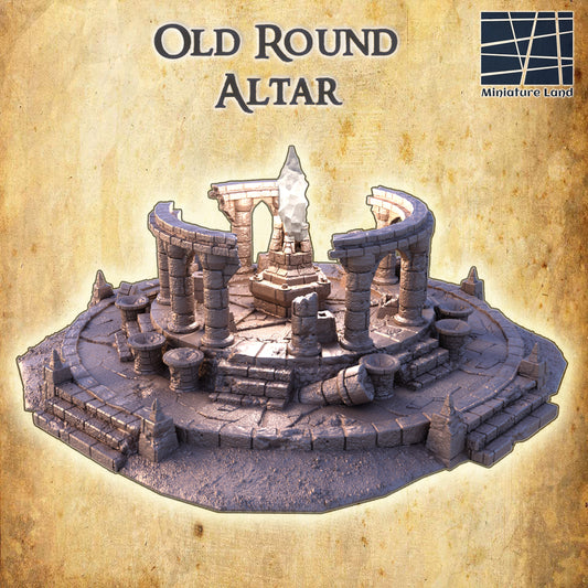 Old Round Altar - Tabletop Terrain