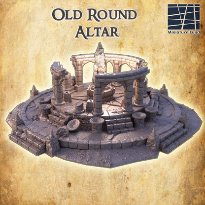 Old Round Altar - Tabletop Terrain