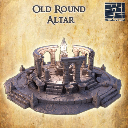 Old Round Altar - Tabletop Terrain