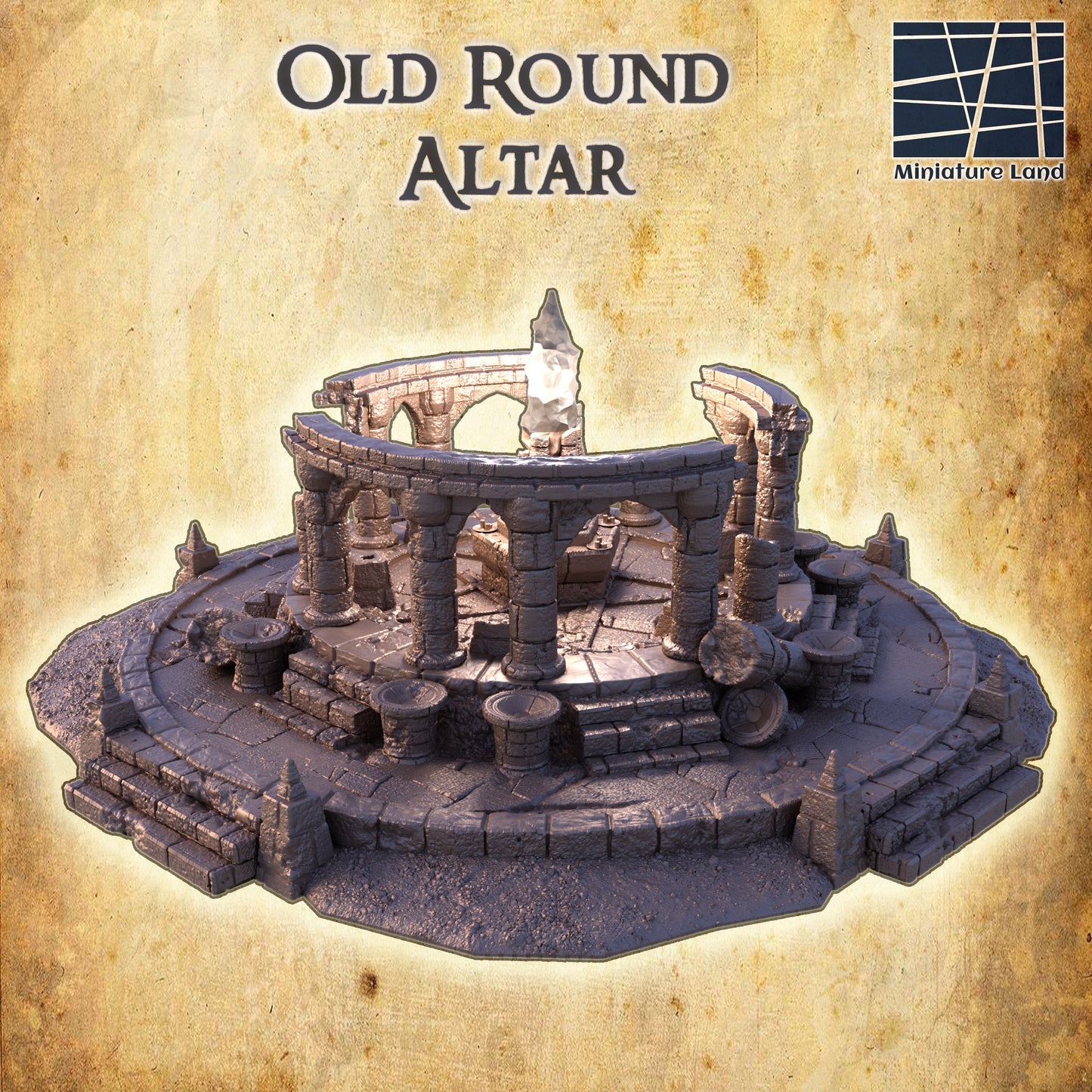 Old Round Altar - Tabletop Terrain