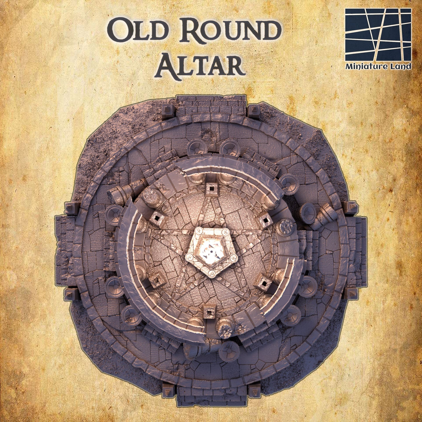 Old Round Altar - Tabletop Terrain