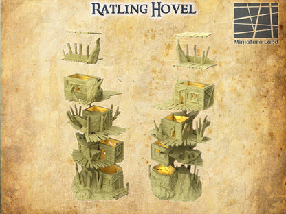 Ratling Hovel- Tabletop Terrain