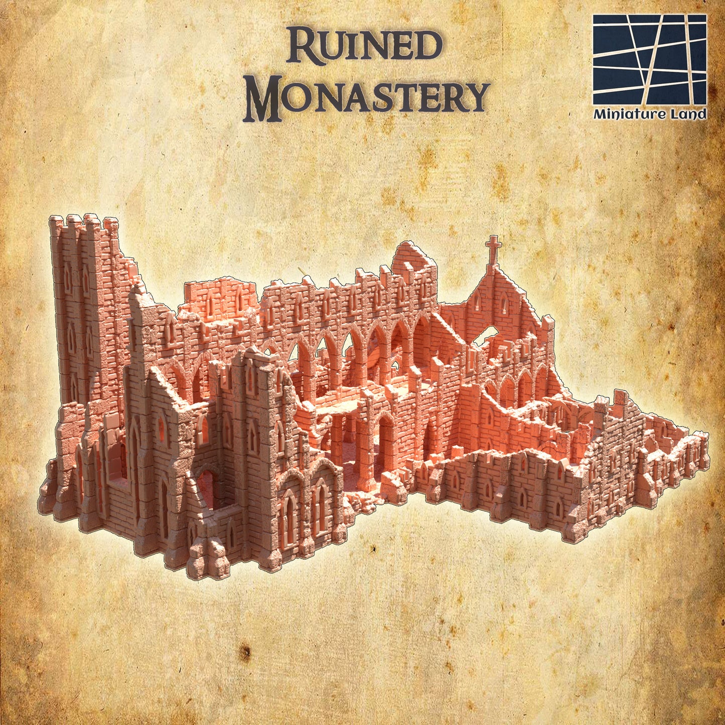 Ruined Monastery - Tabletop Terrain