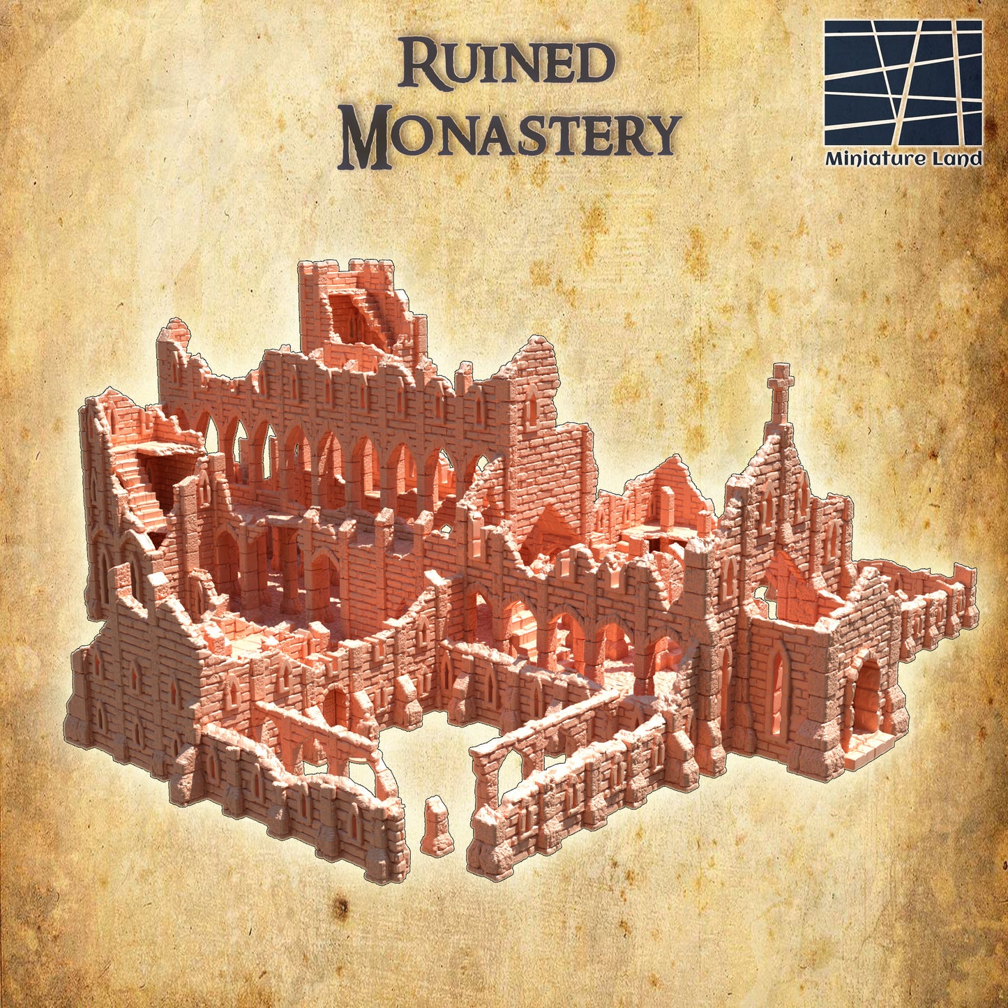 Ruined Monastery - Tabletop Terrain