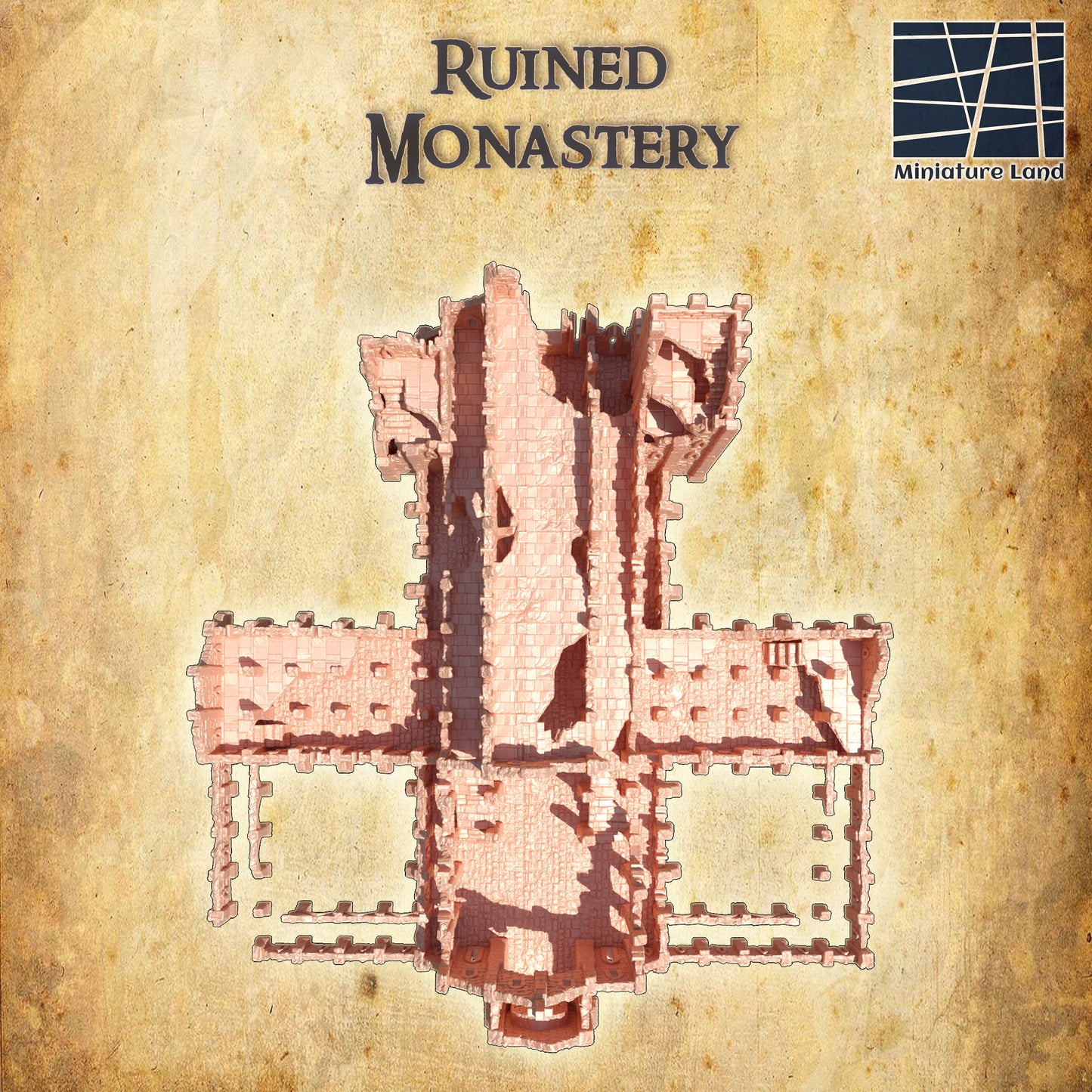 Ruined Monastery - Tabletop Terrain