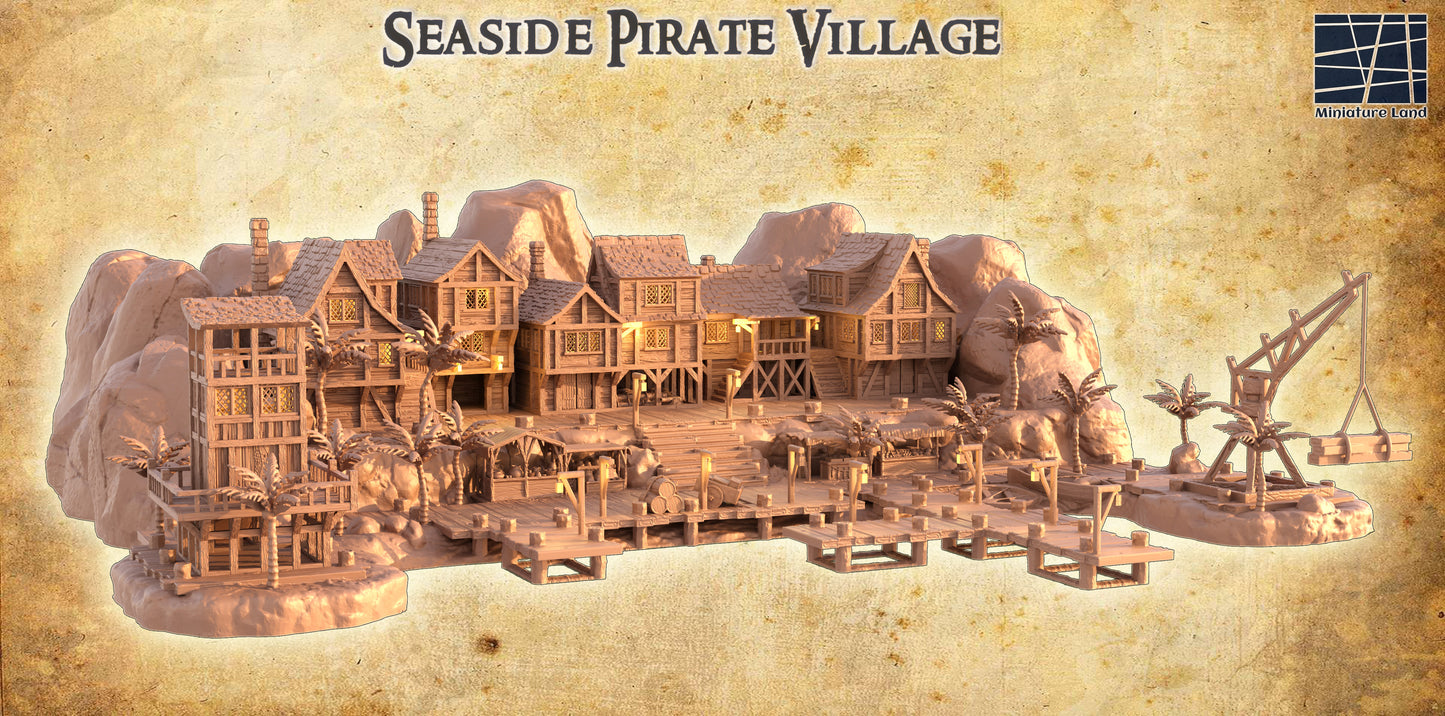 Seaside Pirate Village - Tabletop Terrain
