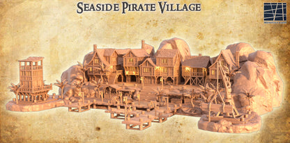 Seaside Pirate Village - Tabletop Terrain