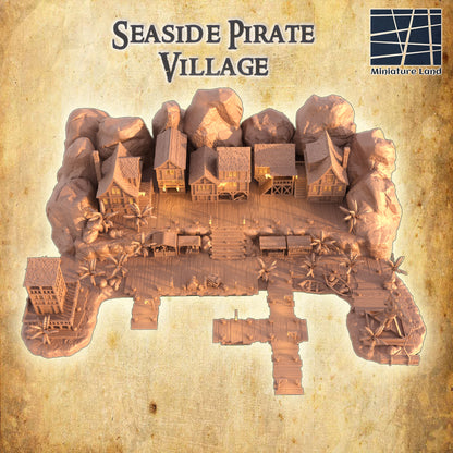 Seaside Pirate Village - Tabletop Terrain