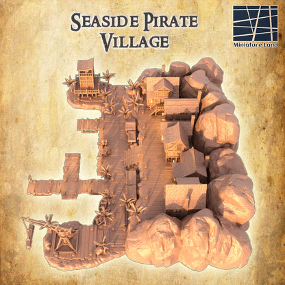 Seaside Pirate Village - Tabletop Terrain