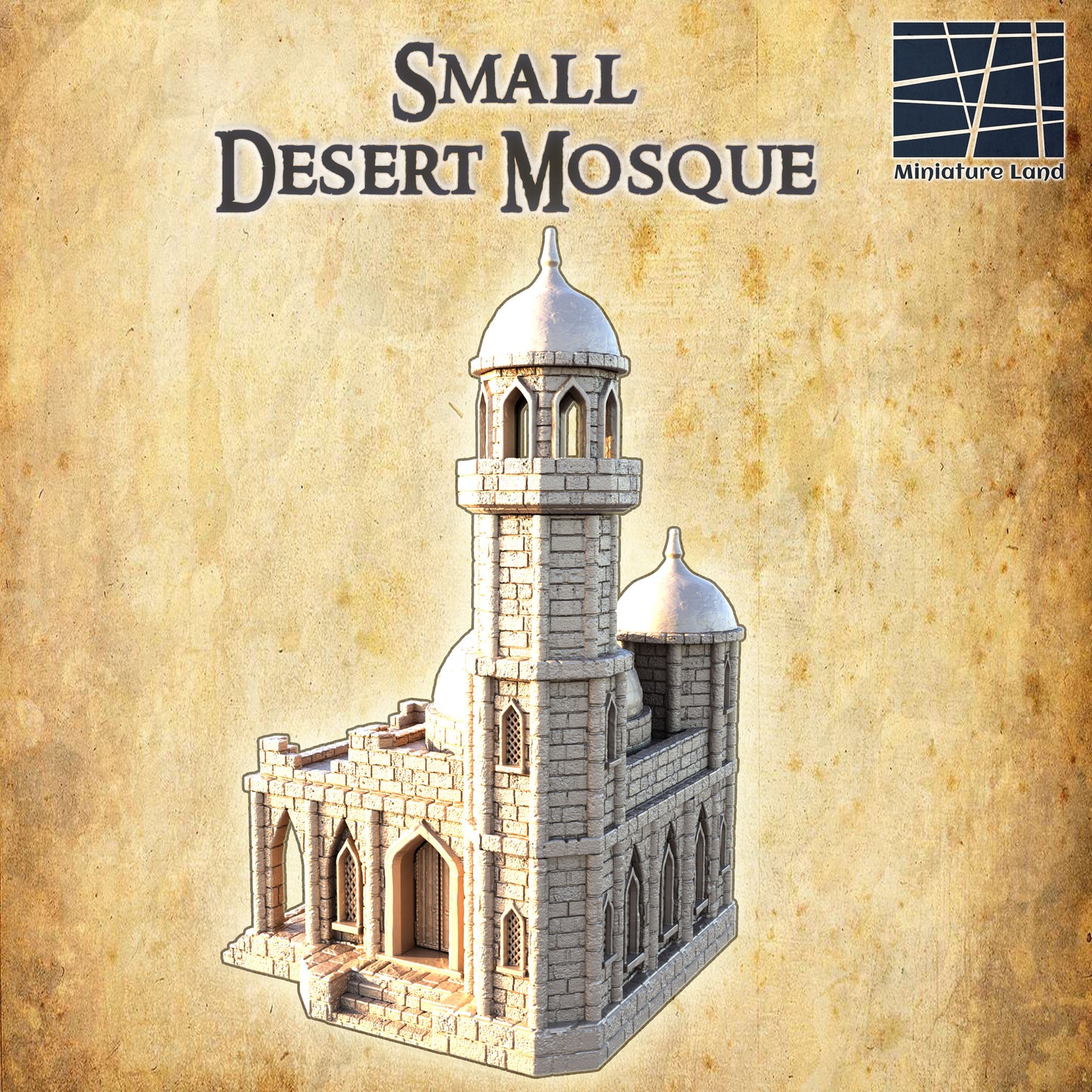 Small Desert Mosque - Tabletop Terrain