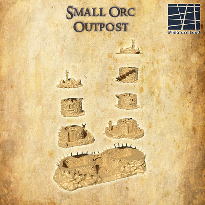 Small Orc Outpost- Tabletop Terrain