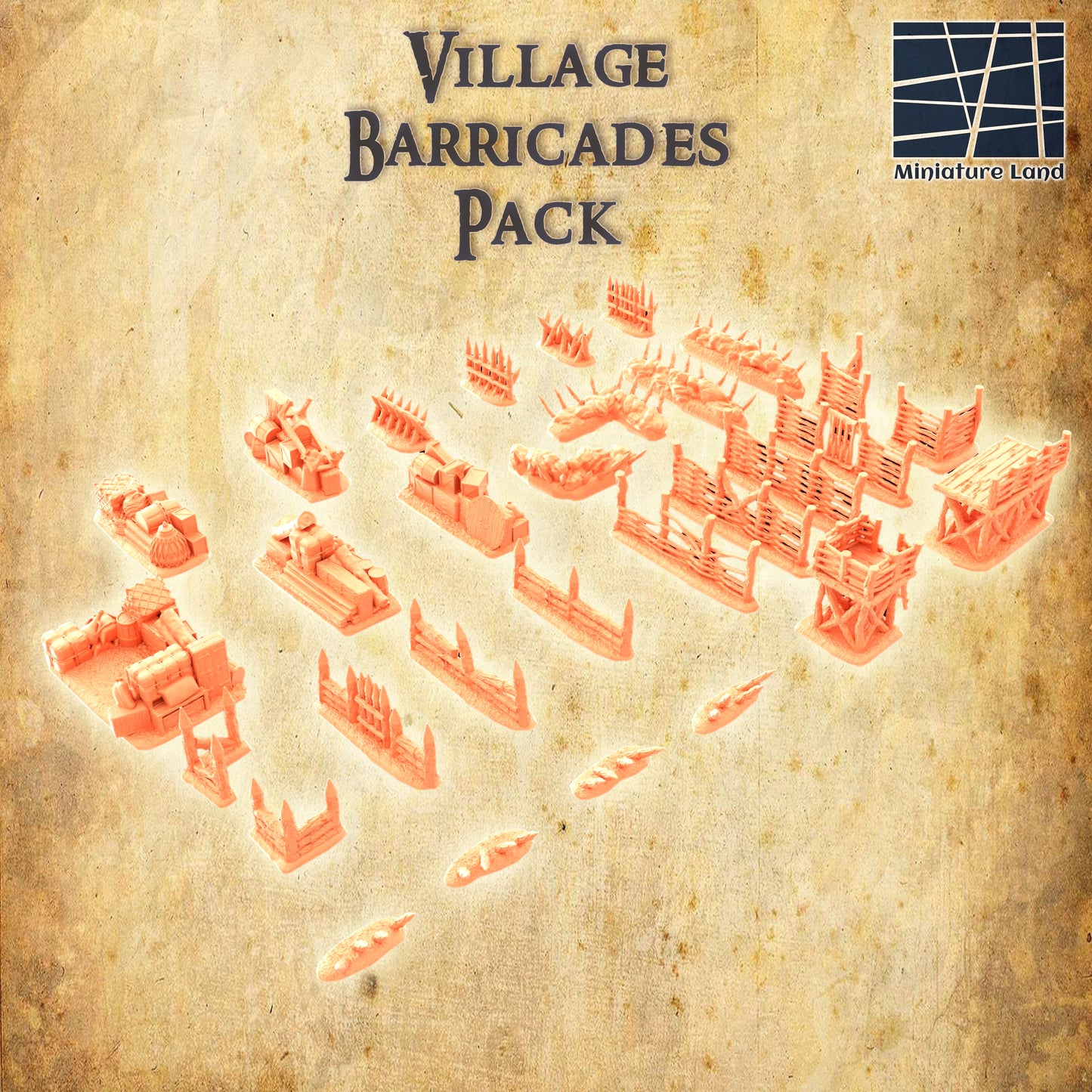 Village Barricades Terrain Pack