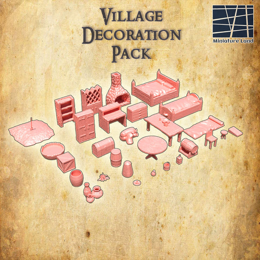 Village Decoration Pack (30 Object)