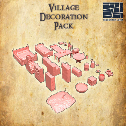 Village Decoration Pack (30 Object)