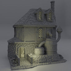 Alchemist House - Potion Maker - Medieval Terrain
