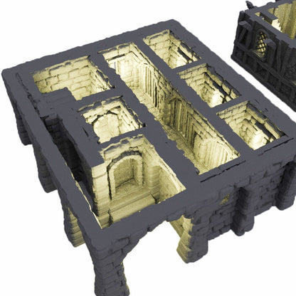 Medieval Jail Dnd Terrain, Medieval Prison Terrain for 28mm DnD Miniatures, Tabletop Terrain