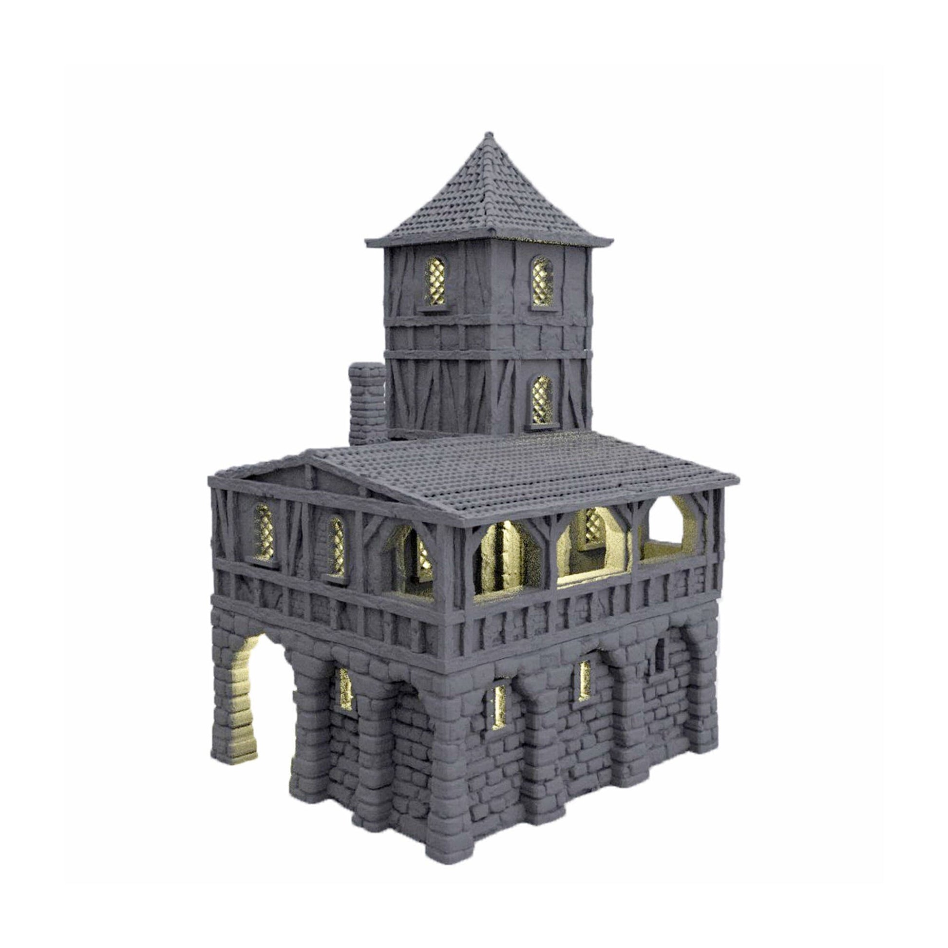 Medieval Jail Dnd Terrain, Medieval Prison Terrain for 28mm DnD Miniatures, Tabletop Terrain