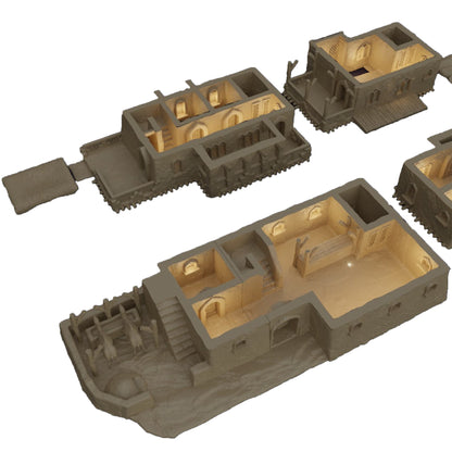 Desert Inn DnD Terrain, Desert Terrain for DnD, Dungeons and Dragons Sand Terrain