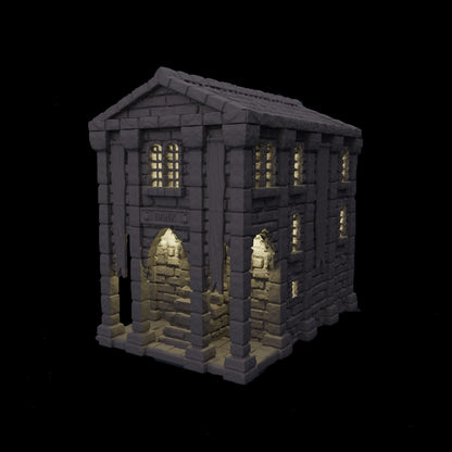 Medieval Bank Terrain for Dnd, Medieval Bank for Wargames