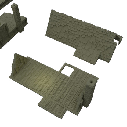 Medieval Bowyer Terrain, Medieval Terrain for DnD, Medieval Bowmaker House