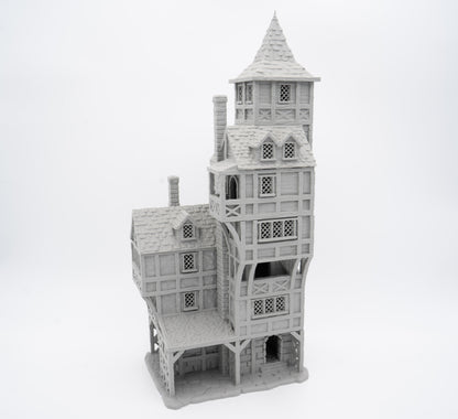 Medieval High House Terrain, Medieval City Noble House Terrain for DnD, Dungeons and Dragons Medieval Home